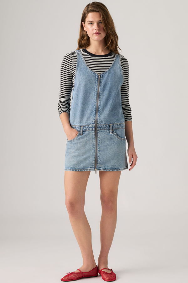 Mini Zip Dress - Mujer - L - Lavado medio / Not The Same Skirtall