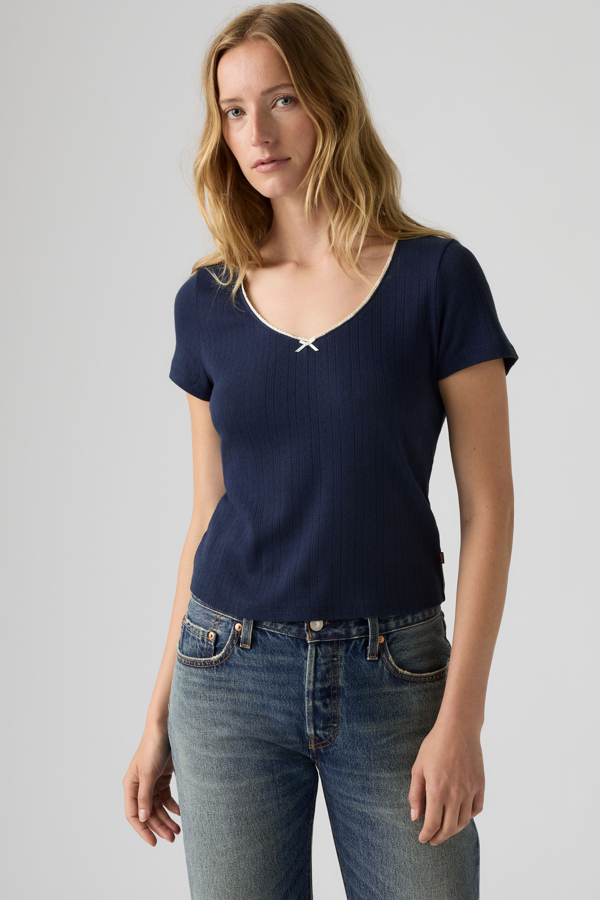 Top de manga corta Sweetie - Mujer - L - Azul / Navy Blazer