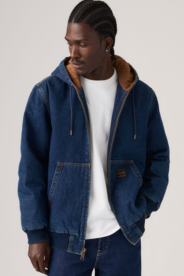 Potrero Hoodie Jacket - Men - 2XL - Dark Wash / Turn Me Up Hoody