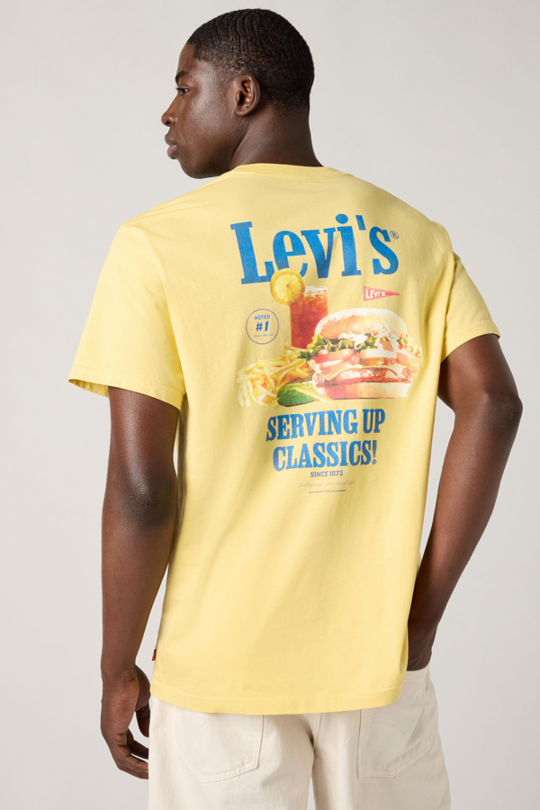 Camiseta de fit holgado - Hombre - 2XL - Amarillo / Serving Up
