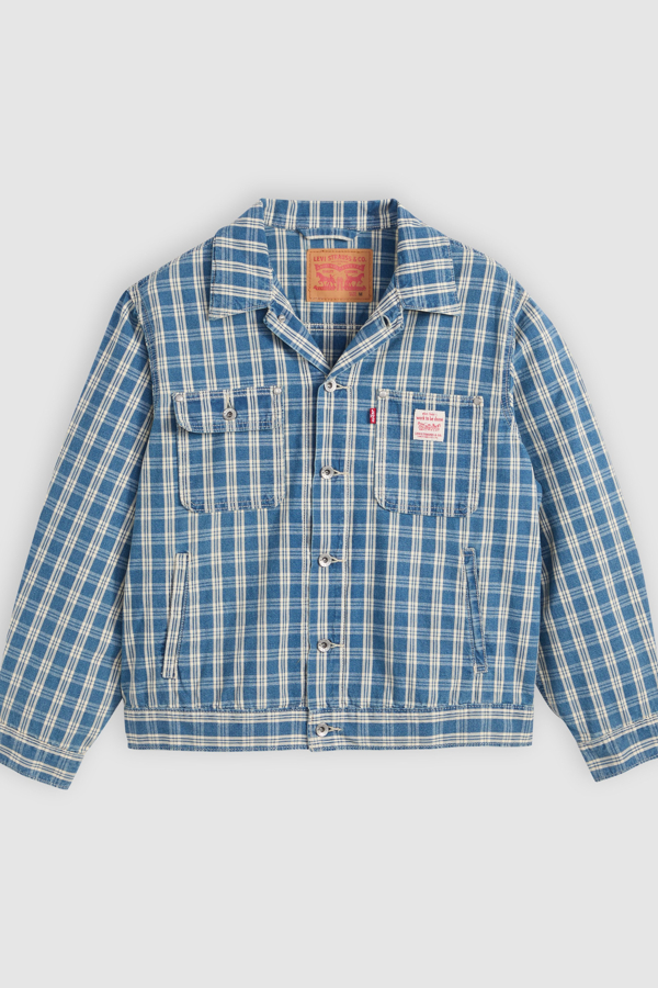Trucker Jacket Sunrise - Hombre - XL - Azul / Summer Check Trucker