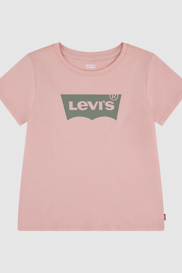 Kids Batwing Tee - Girls - 4A - Pink / Powder Pink