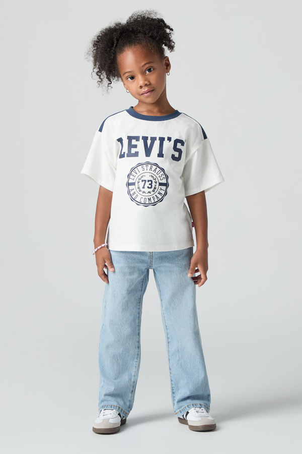 Vaqueros de pierna ancha infantiles - Chicas - 3A - Neutral / Far And Wide