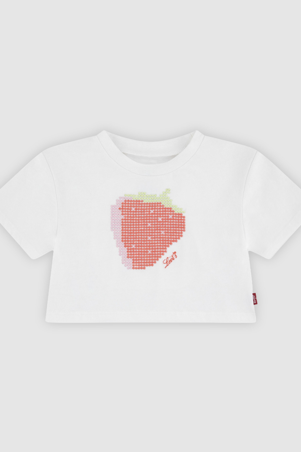 Baby Strawberry Flared Top - Mujer - 18M - Blanco / Bright White