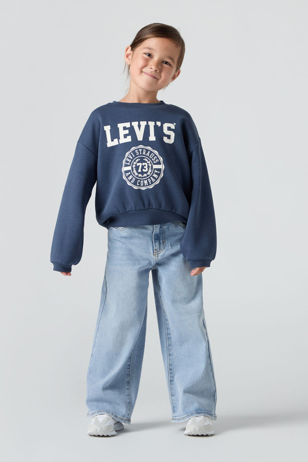 Vaqueros Baggy de tiro alto infantiles - Chicas - 4A - Neutral / This And That