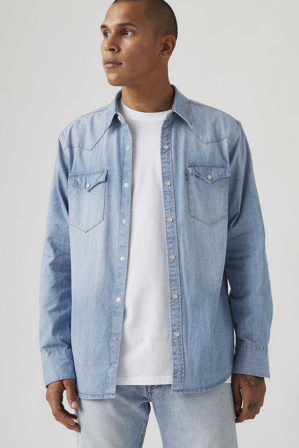 Camisa de corte estándar Barstow - Hombre - M - Azul / Esta Noche