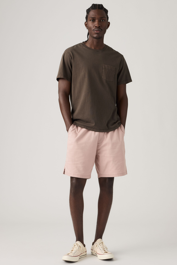 Shorts boxer de lino y algodón - Hombre - L - Rosa / Fawn Cotton Linen