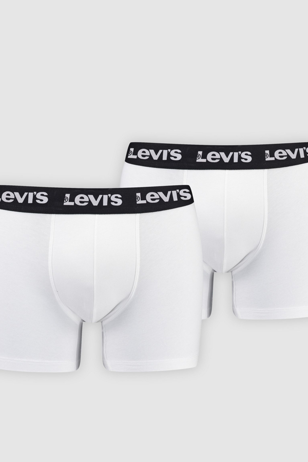 Bóxer básico de Levi's: paquete de 2 - Hombre - 2XL - Blanco / White/Black