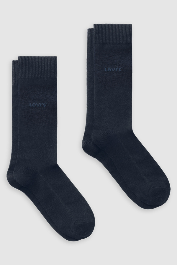 Levi's Mid Cut Batwing Logo Socks 3 Pack - Hombre - 35 - Green / Green Combo