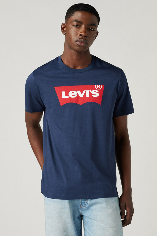 Camiseta estándar Housemark - Hombre - 2XL - Azul / Dress Blues