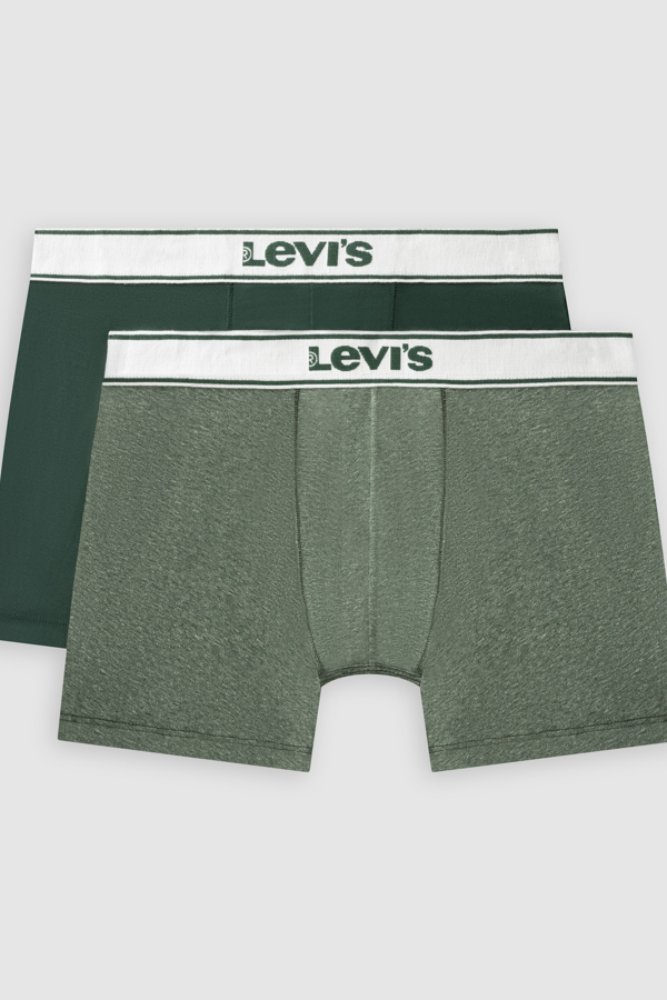 Levi's Vintage Boxer Brief 2 Pack - Hombre - L - Green / Khaki