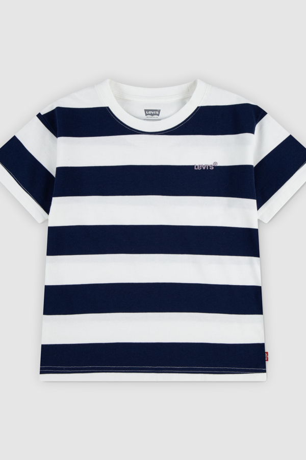 Teenager Big Stripe Tee - Boys - 10A - Blue / Naval Academy