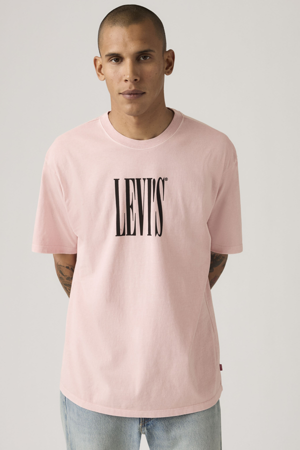 Graphic Vintage Fit Tee - Hombre - M - Rosa / Coral Blush