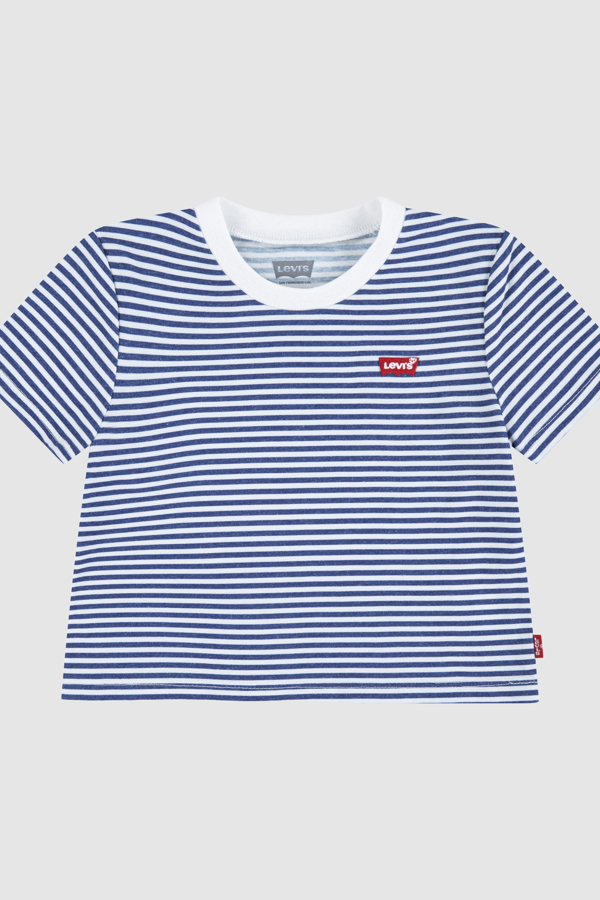 Baby Striped Mini Batwing Tee - Hombre - 12M - Azul / True Navy