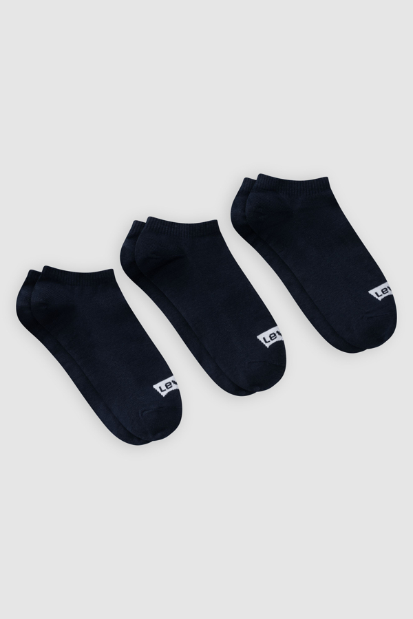 Calcetines de media altura Levi's de algodón reciclado con el logo Batwing: paquete de 3 - Hombre - 35 - Negro / Black