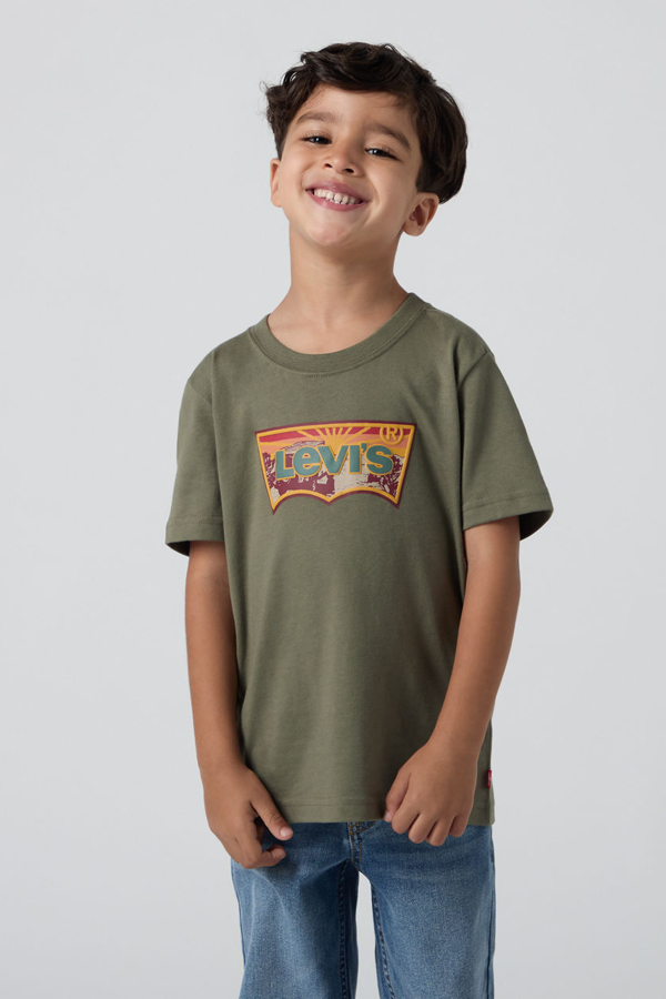 Camiseta Sunrise Desert infantil - Chicos - 8A - Verde / Deep Lichen Green