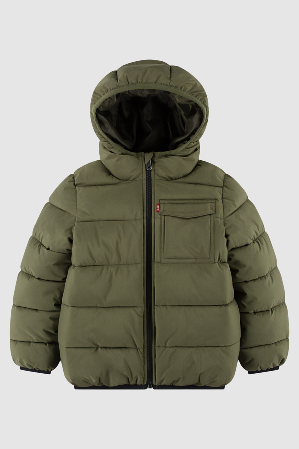Kids Medium Weight Puffer - Boys - 8A - Green / Olive Night