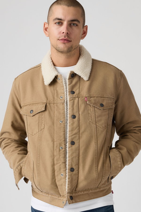 Trucker Jacket Type III Sherpa - Hombre - S - Marrón / Ermine