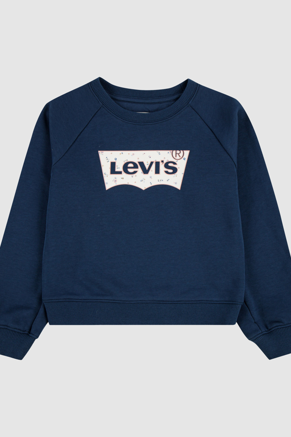 Kids Floral Batwing Crewneck - Girls - 4A - Neutral / Big Dipper