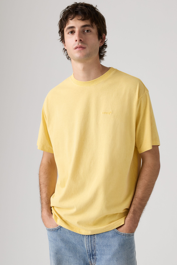 Camiseta Red Tab Vintage - Hombre - L - Amarillo / Garment Dye Raffia