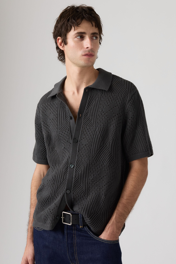 Camisa Sweater Camp Lightweight - Hombre - 2XL - Negro / Dark Phantom