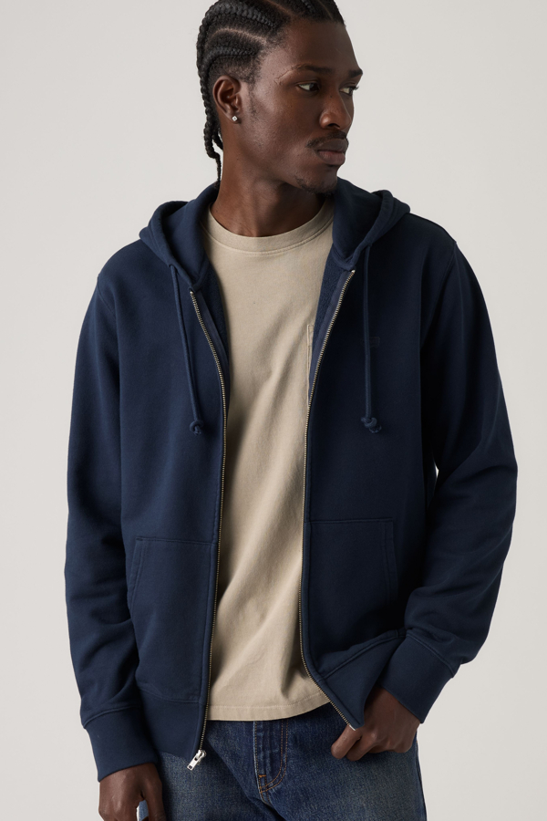 New Original Zip Up Hoodie - Hombre - 2XL - Blue / Navy Blazer