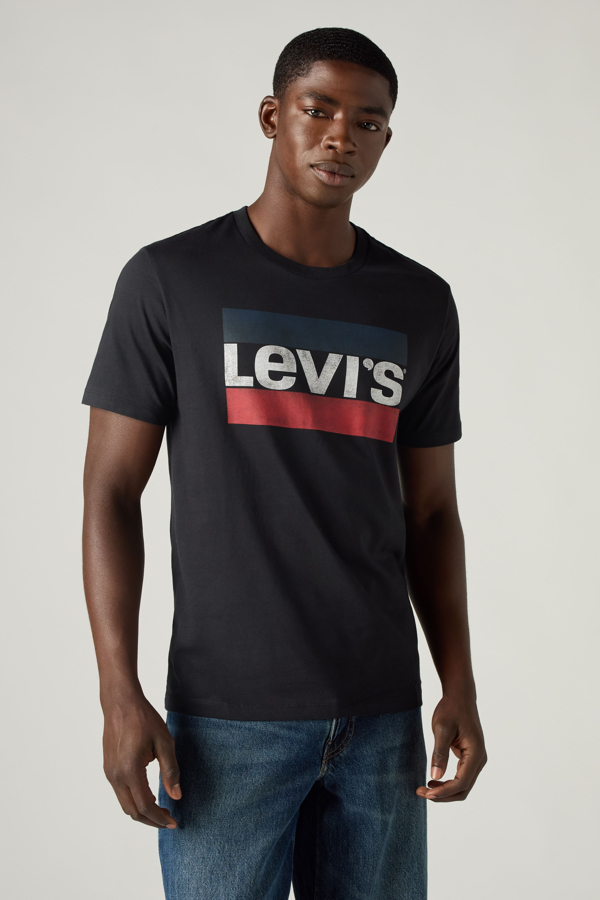 Camiseta gráfica de deporte - Hombre - L - Negro / Stonewashed Black
