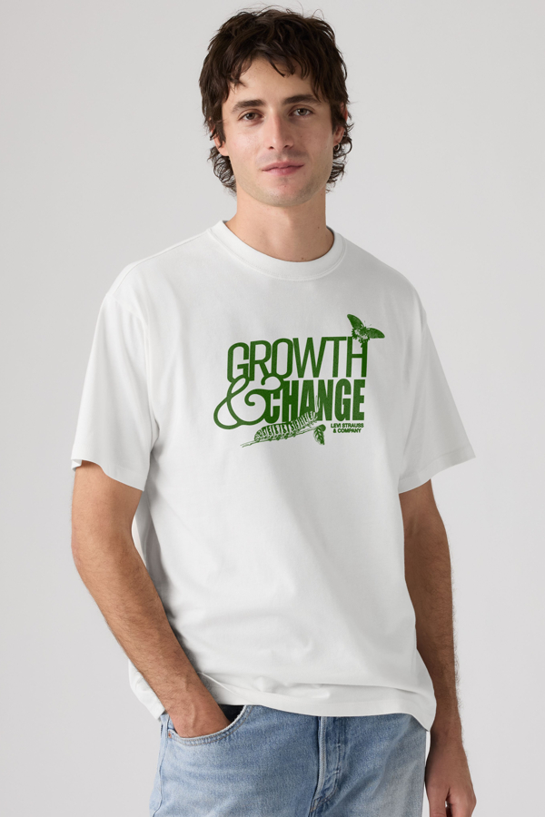 Graphic Vintage Fit Tee - Men - 2XL - White / Growth And Change White +