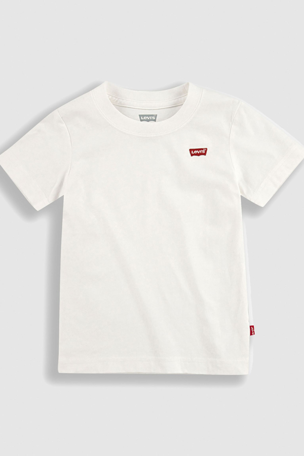 Levi's Camiseta Infantil Batwing Blanco, Niños Talla 3A