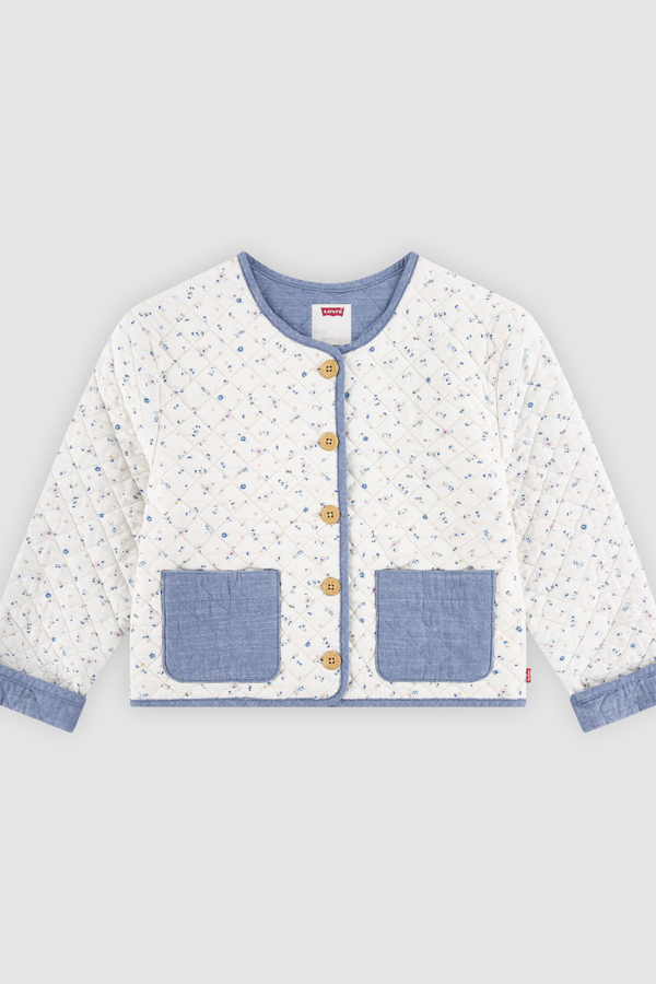 Teenager Floral Denim Jacket - Girls - 12A - White / Levi'S Egret