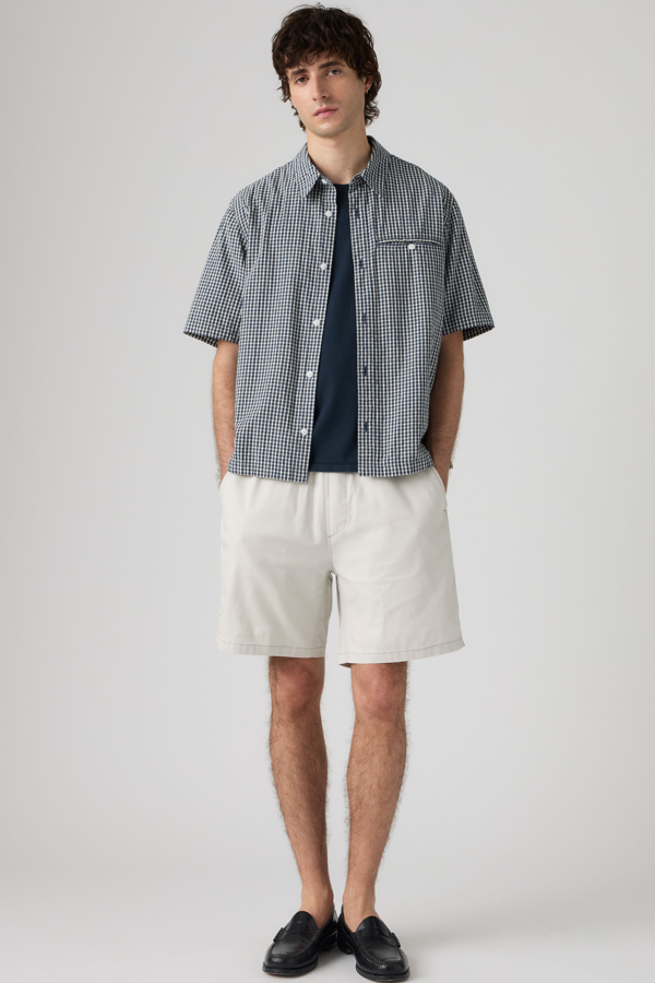 Shorts boxer de lino y algodón - Hombre - L - Blanco / Moonstruck Cotton Linen