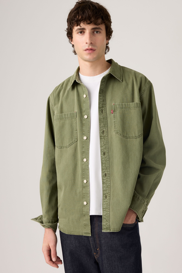Mariposa Worker Shirt - Men - 2XL - Green / Nabali Olive Wash