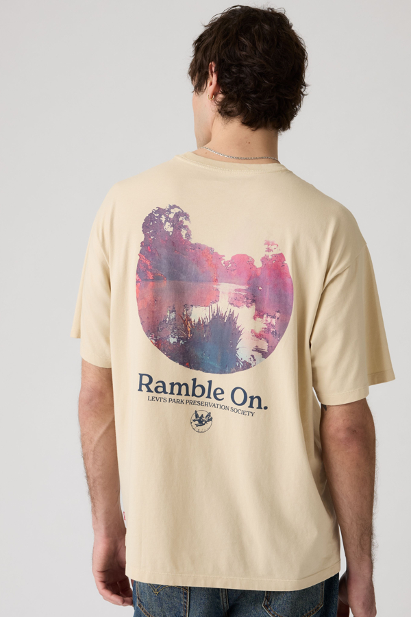 Graphic Vintage Fit Tee - Men - 2XL - Beige / Levis Botanical 2 Castle Wall