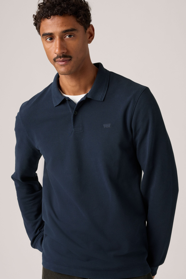 Long Sleeve Original Polo - Hombre - M - Azul / Navy Blazer