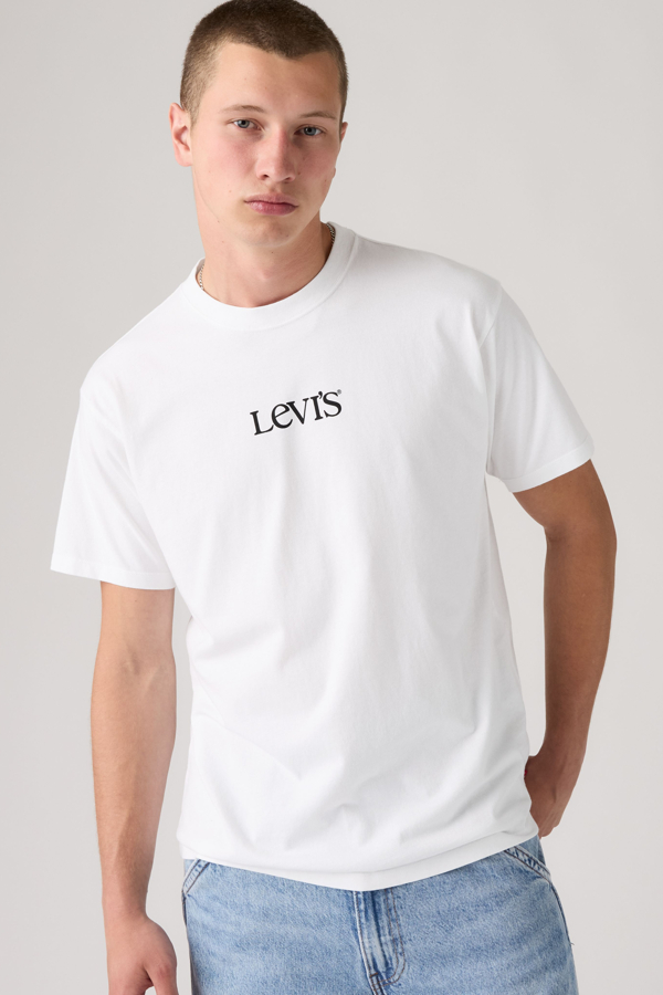 Graphic Vintage Fit Tee - Men - 2XL - White / Egret