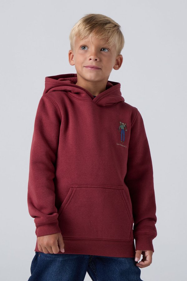 Sudadera con capucha Saddle Man infantil - Chicos - 6A - Rojo / Red Pear