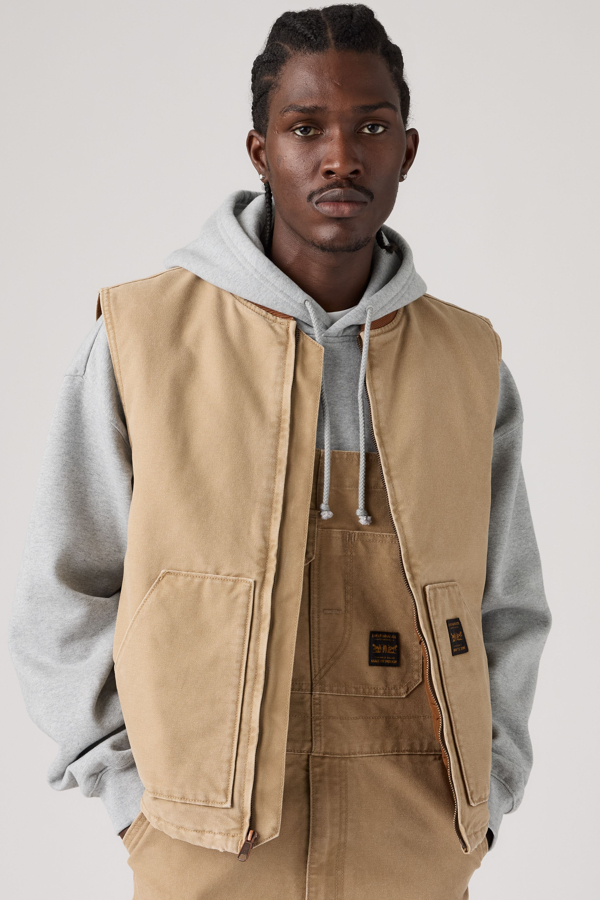 Sansome Vest - Men - 2XS - Beige / Tiger's Eye Canvas