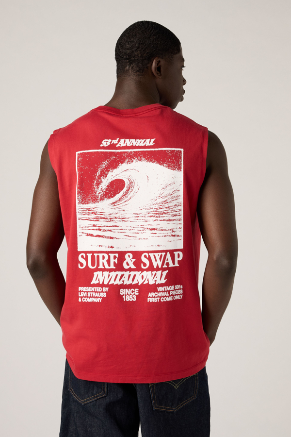 Top sin mangas Graphic Muscle - Hombre - 2XL - Rojo / Emboldened