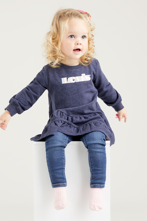 Leggins sin botones para bebés - Chicas - 12M - Azul / Sweetwater