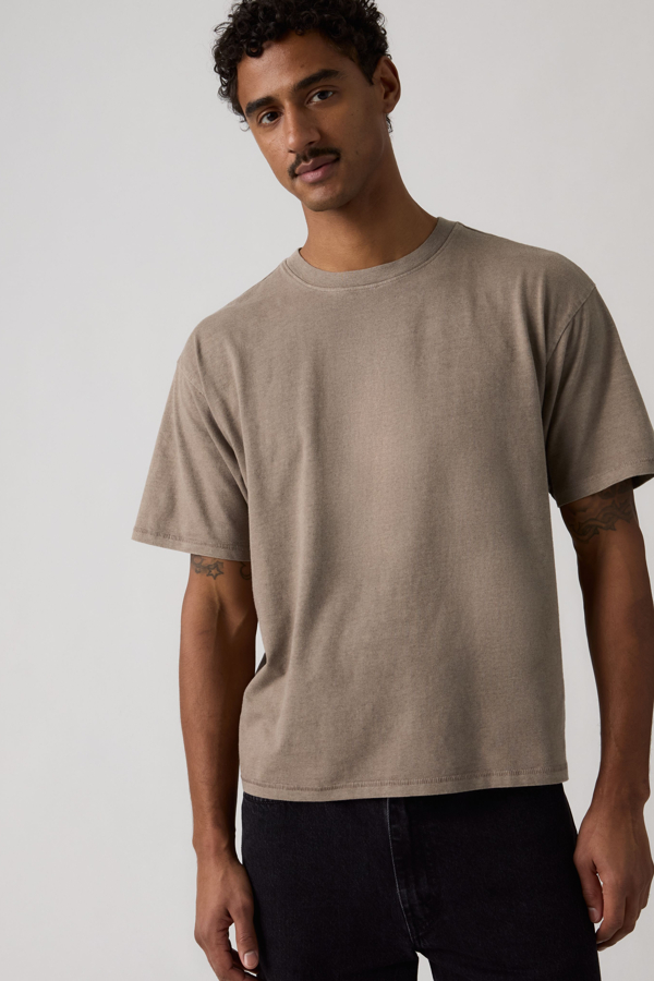 Camiseta Boxy - Hombre - 2XL - Marrón / Post-grunge Fungi