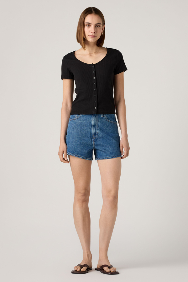 Pantalones cortos Mom de tiro alto - Mujer - 23 - Lavado medio / Amazing