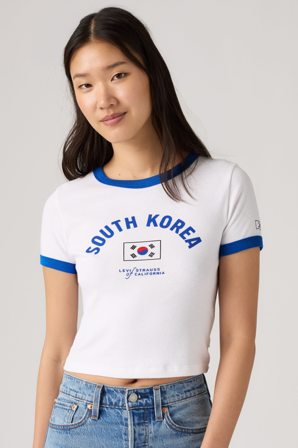 Camiseta ringer de Corea del Sur Levi's - Mujer - L - Multicolor / X South Korea