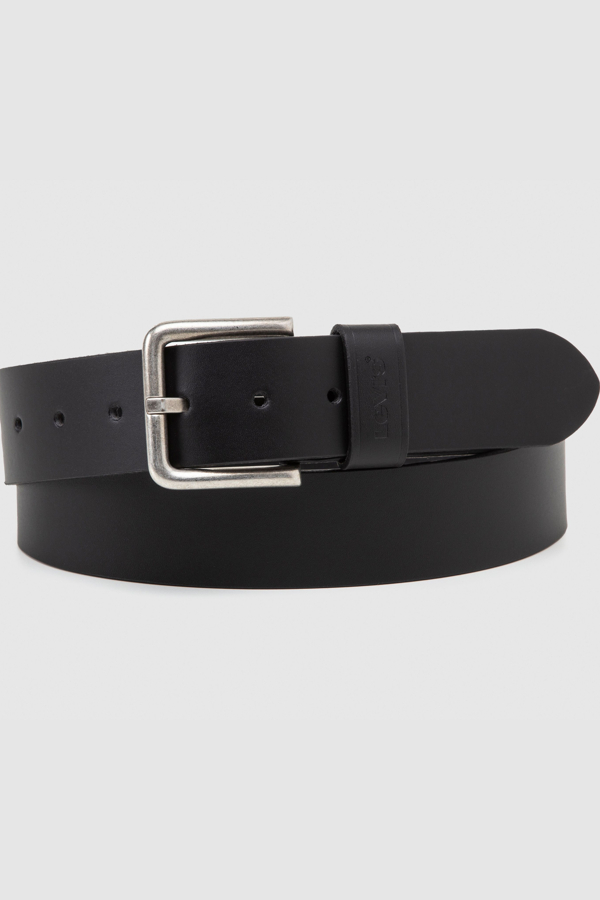 Cinturón de hebilla cuadrada - Hombre - 75 - Negro / Regular Black