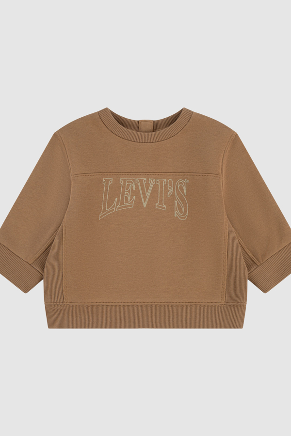 Baby Vintage Collegiate Crewneck Sweatshirt - Boys - 12M - Neutral / Foxtrot