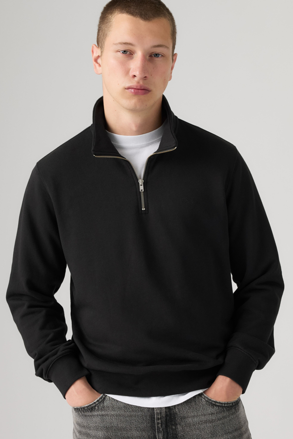 Jersey Original Housemark con cremallera de un cuarto - Hombre - 2XL - Negro / Mineral Black