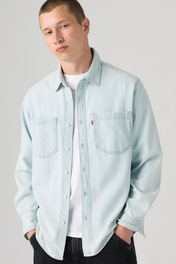 Mariposa Worker Shirt - Men - 2XL - Light Wash / Luisa Light Wash