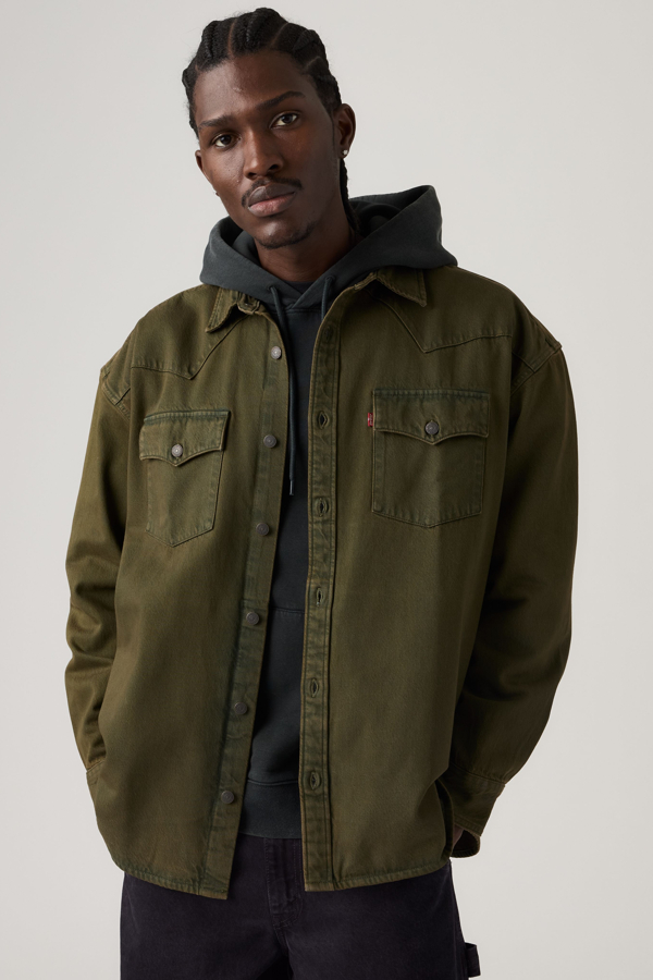 Denamore Western Overshirt - Hombre - 2XL - Verde / Olive Masters Western Od