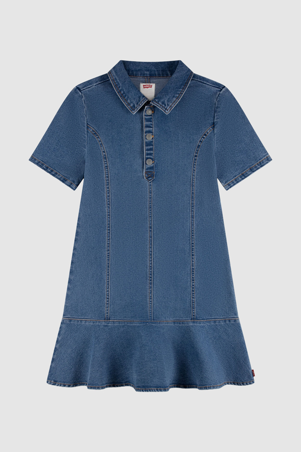 Teenager Short Sleeve Tiered Dress - Girls - 10A - Neutral / Drew Me In