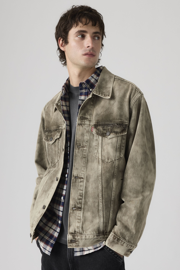 Relaxed Trucker Jacket - Hombre - XL - Verde / Camo Avenue T