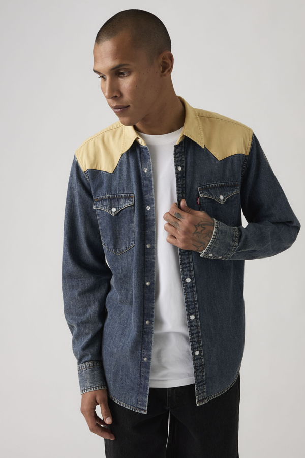 Camisa Western Classic de fit estándar - Hombre - S - Azul / Harlem Rodeo